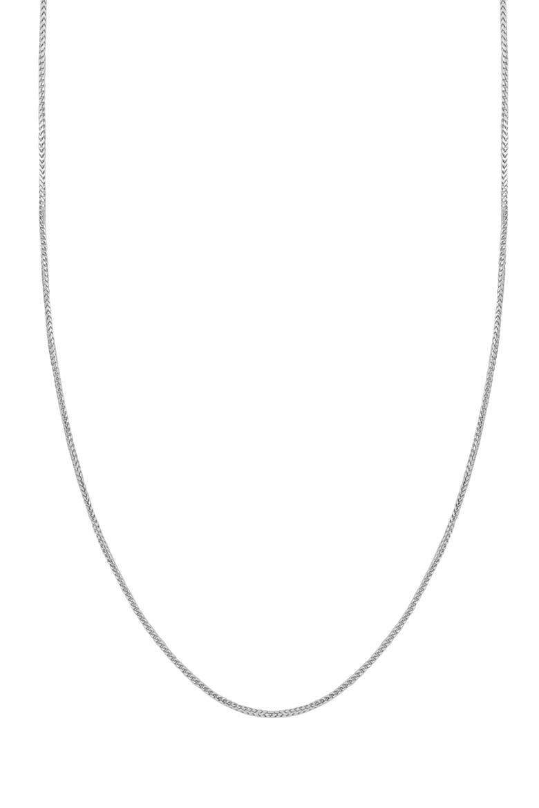 Wheat Chain Necklace (Nordstrom Exclusive), Main, color, 14K WHITE GOLD