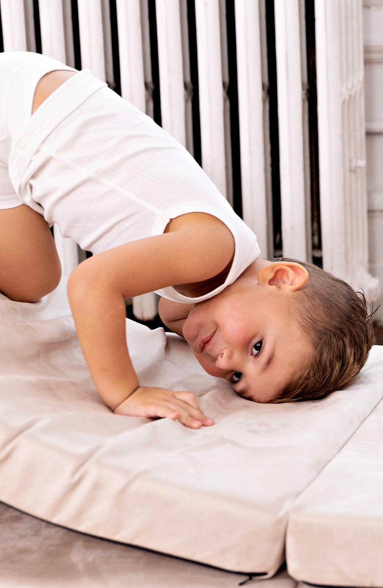 NoggiWear Ribbed Tank Tops, Alternate, color, Taupe / White