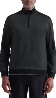 Bugatchi Mélange Quarter Zip Top
