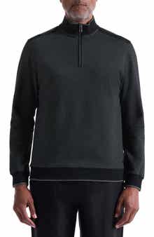 Bugatchi Mélange Quarter Zip Top