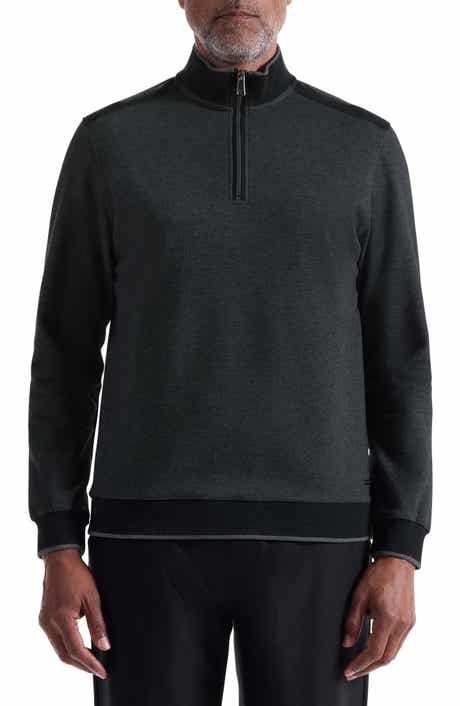 Bugatchi Mélange Quarter Zip Top
