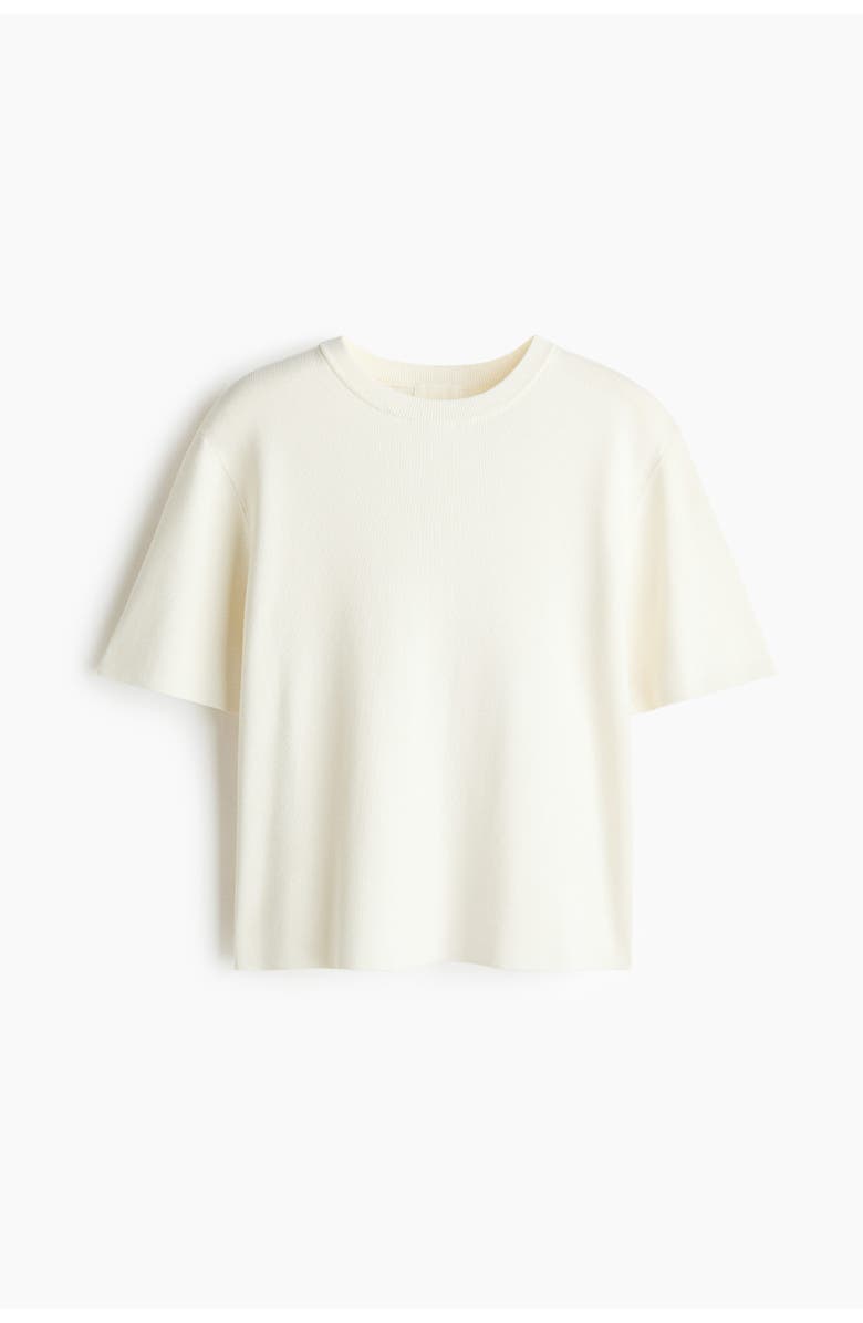 H&M Knit t-shirt, Alternate, color, White