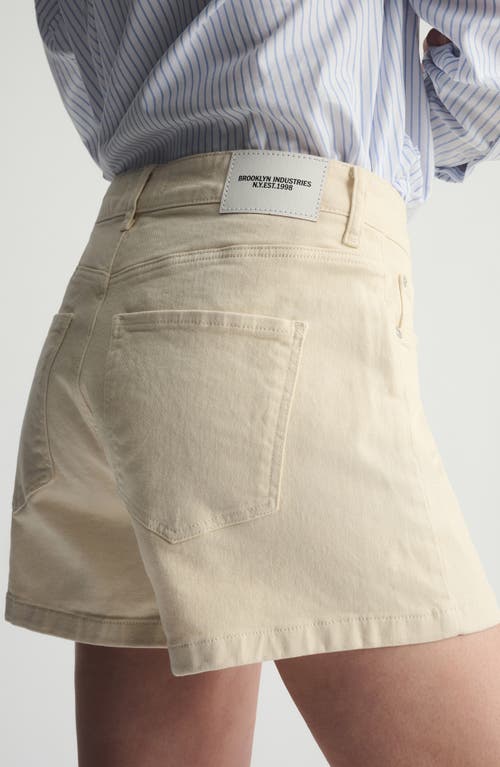 Brooklyn Industries Turtledove Denim Shorts In Neutral