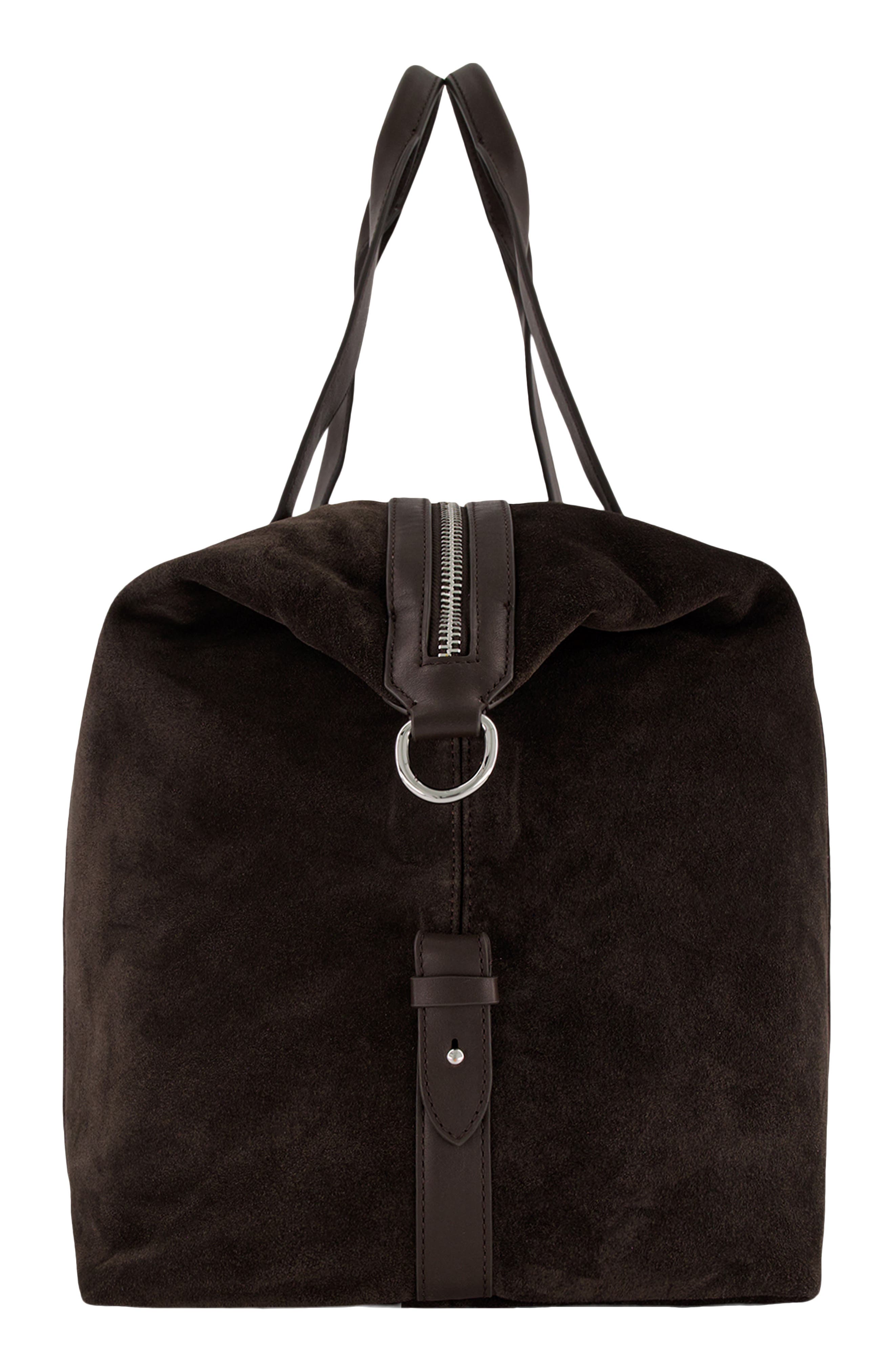 Westmore Suede Duffle Bag, Alternate, color, TOBACCO