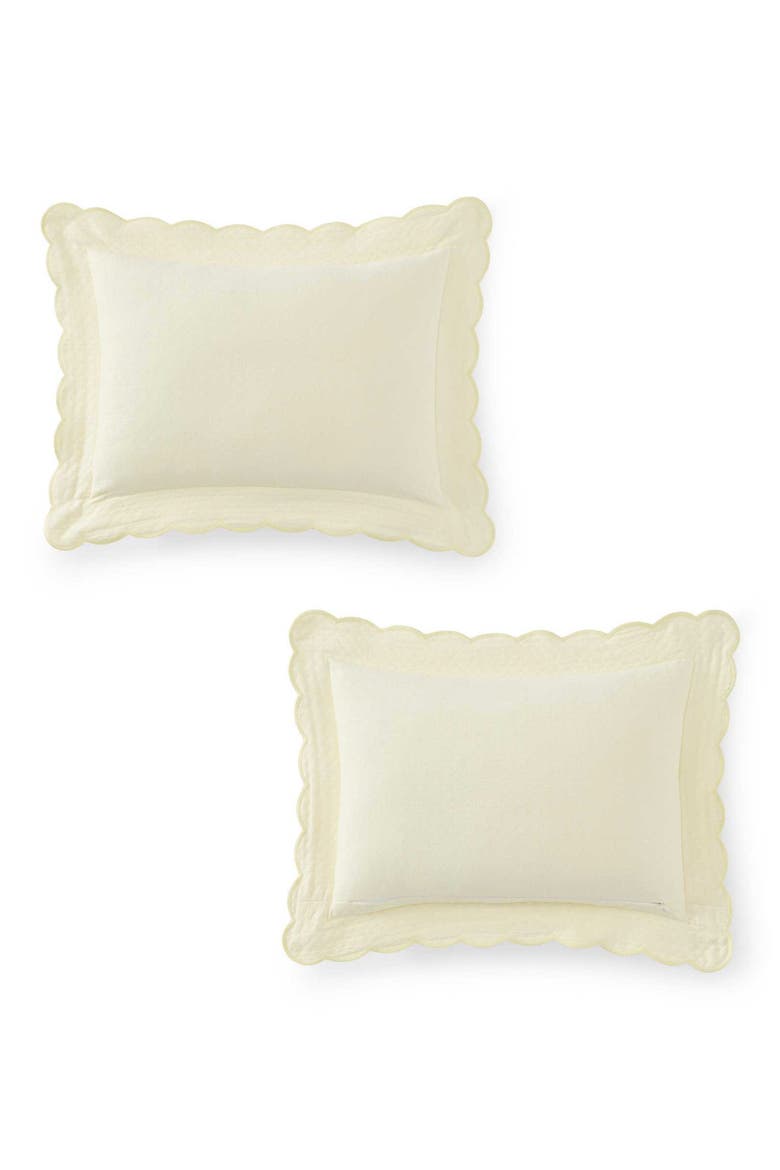 Signature Scallop Decorative Pillow, Alternate, color, SWEET CREAM