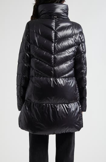 Herno Glossy Nylon A-Line Down Coat | Nordstrom