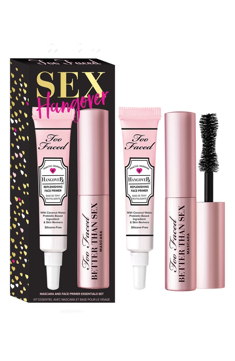 Too Faced Sex Hangover Mascara & Face Primer Set, Main, color, 