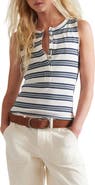 Free People Jamie Stripe Henley Tank