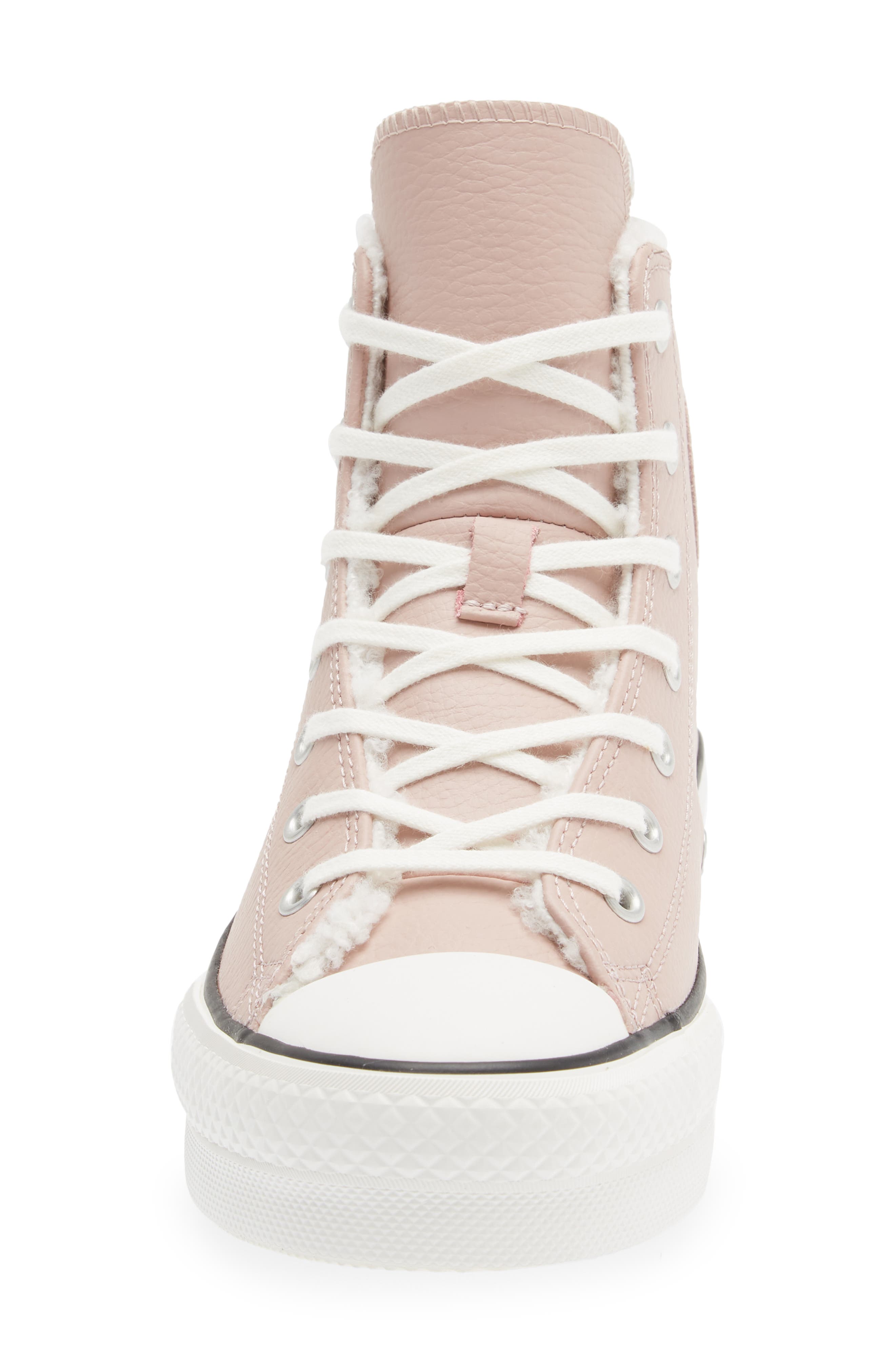 Converse Kids' Chuck Taylor<sup>®</sup> All Star<sup>®</sup> Eva Lift Faux Fur Lined High Top Sneaker, Alternate, color, 