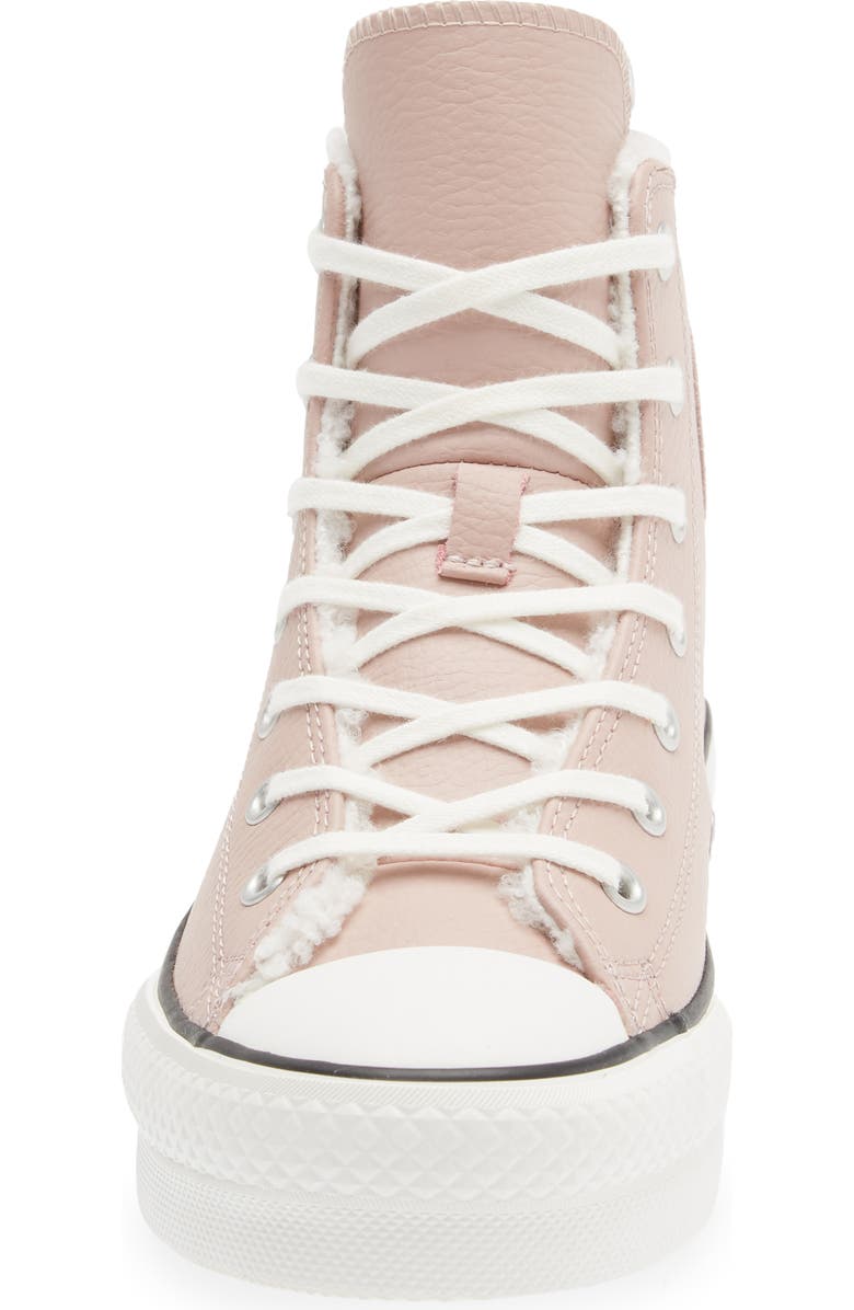 Converse Kids' Chuck Taylor<sup>®</sup> All Star<sup>®</sup> Eva Lift Faux Fur Lined High Top Sneaker, Alternate, color,