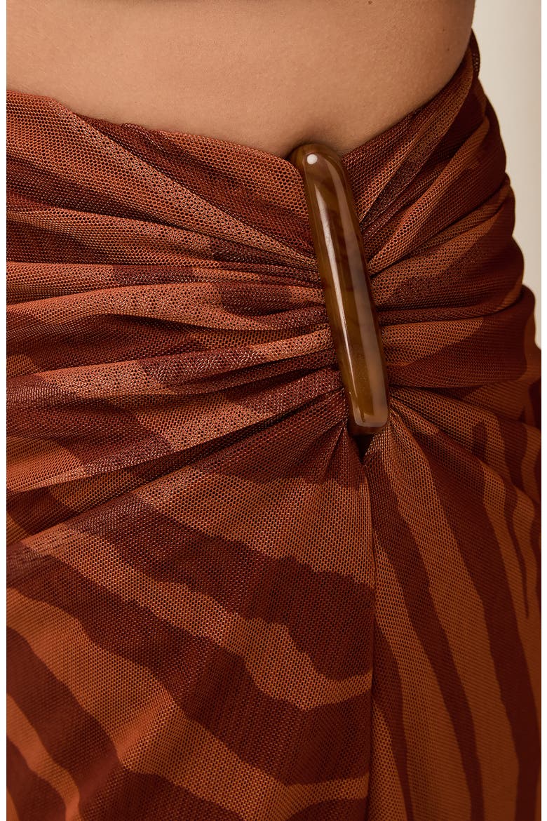 Sundown Amira Cover-Up Skirt, Alternate, color, BROWN MULTI
