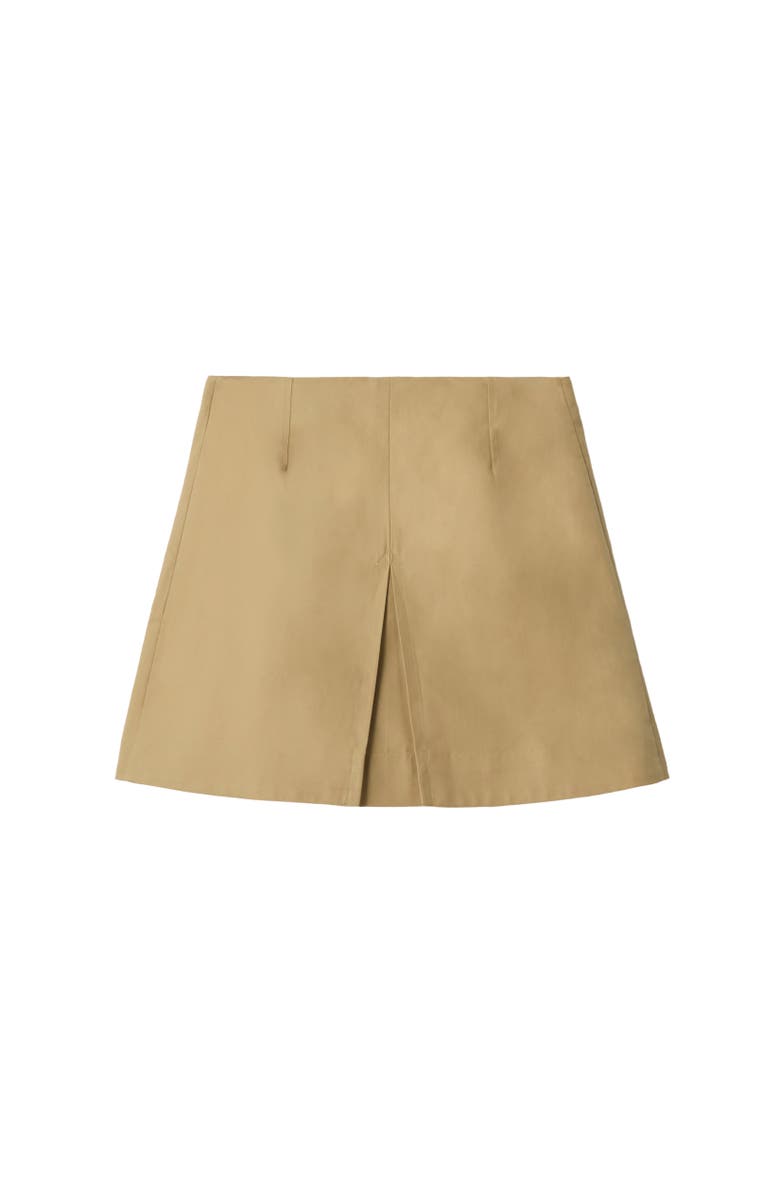 Burberry Cotton Trench Skirt, Alternate, color, Sand Beige
