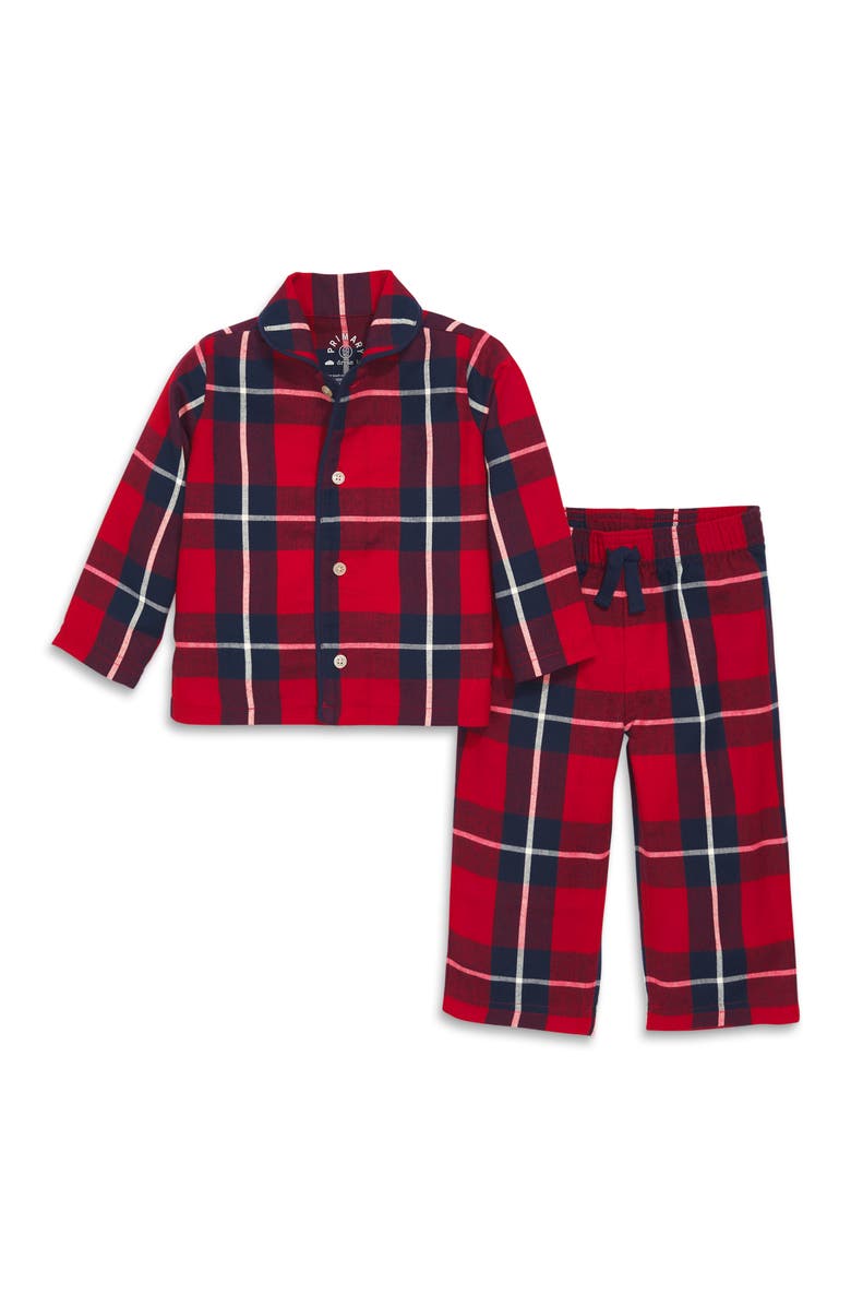 Primary Baby Plaid Flannel PJ Set, Main, color, 