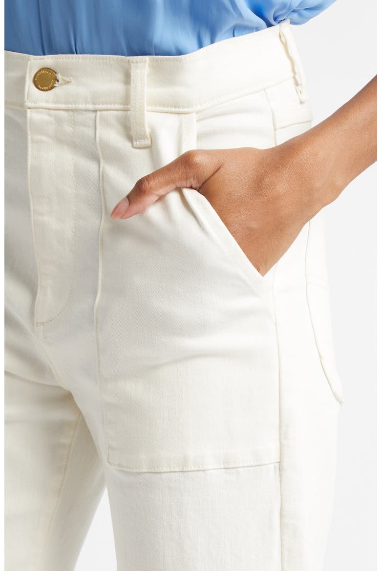 Clifford Crop Flare Leg Jeans, Alternate, color, WHITE