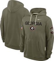 Nike Men's Nike Olive Georgia Bulldogs 2025 Military Appreciation Dri-FIT Hoodie