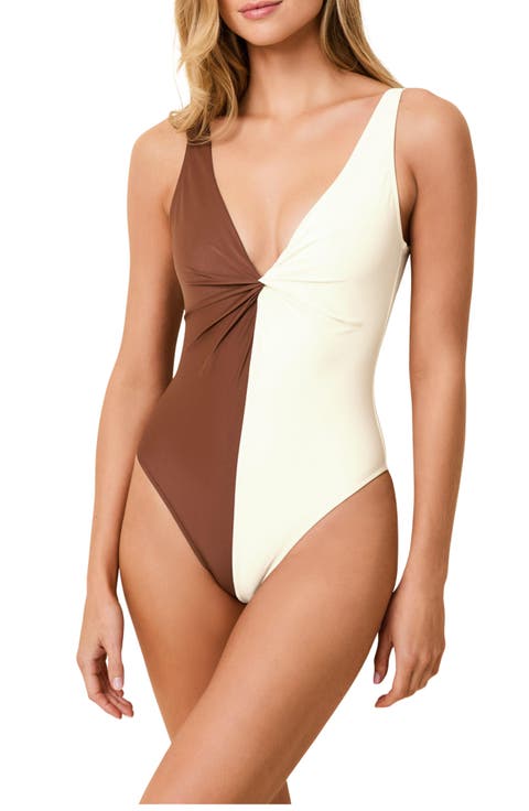 The Enza Colorblock One-Piece Swimsuit
