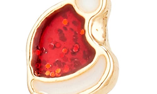 Leith Santa Hat Hoop Earrings In Gold