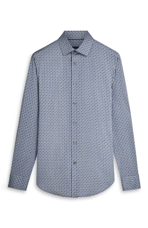 James OoohCotton® Mandala Print Button-Up Shirt
