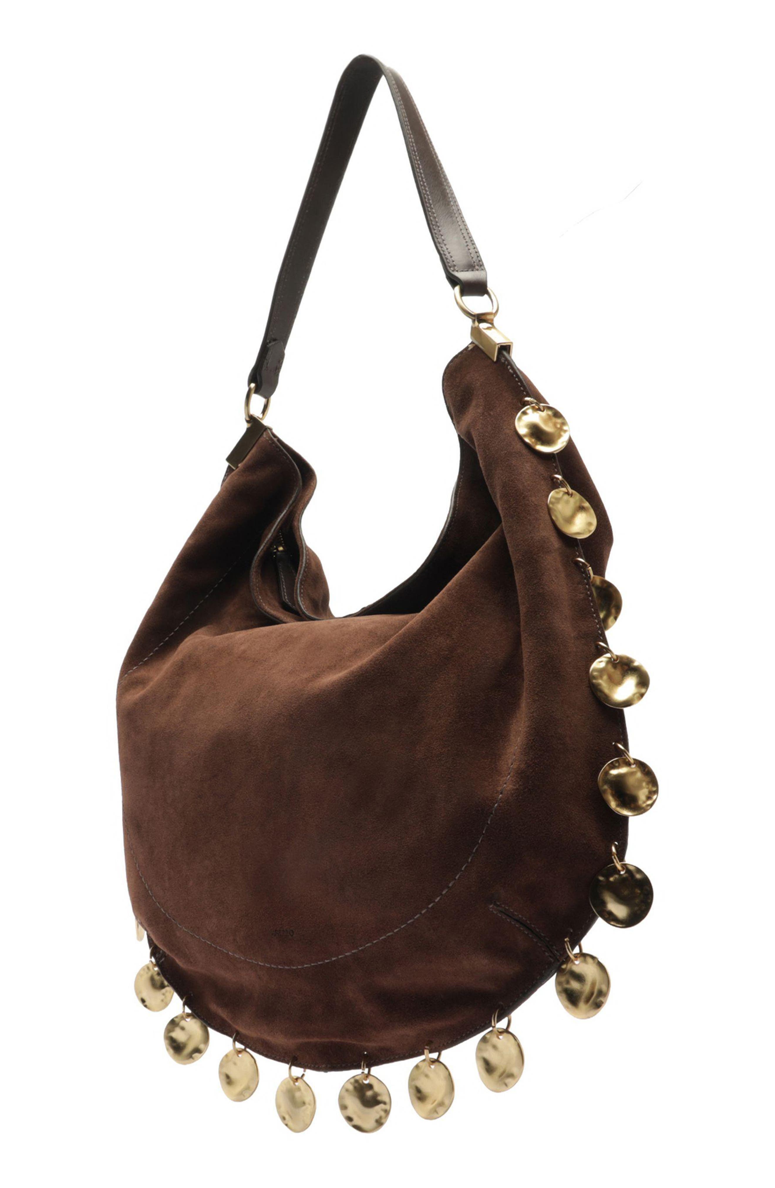 Kira Large Leather Hobo Bag, Alternate, color, NEW COCOA