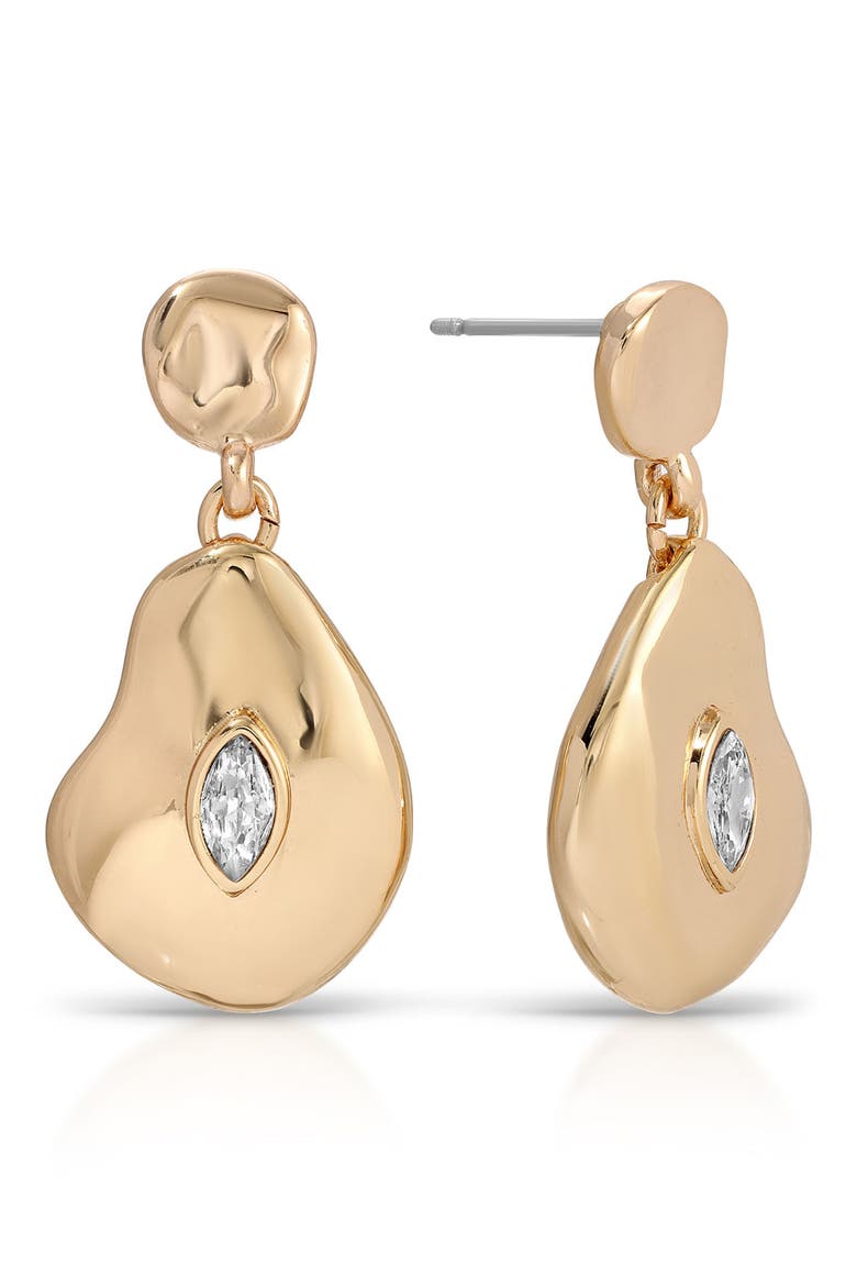 Marquise Drop Earrings, Main, color, CLEAR