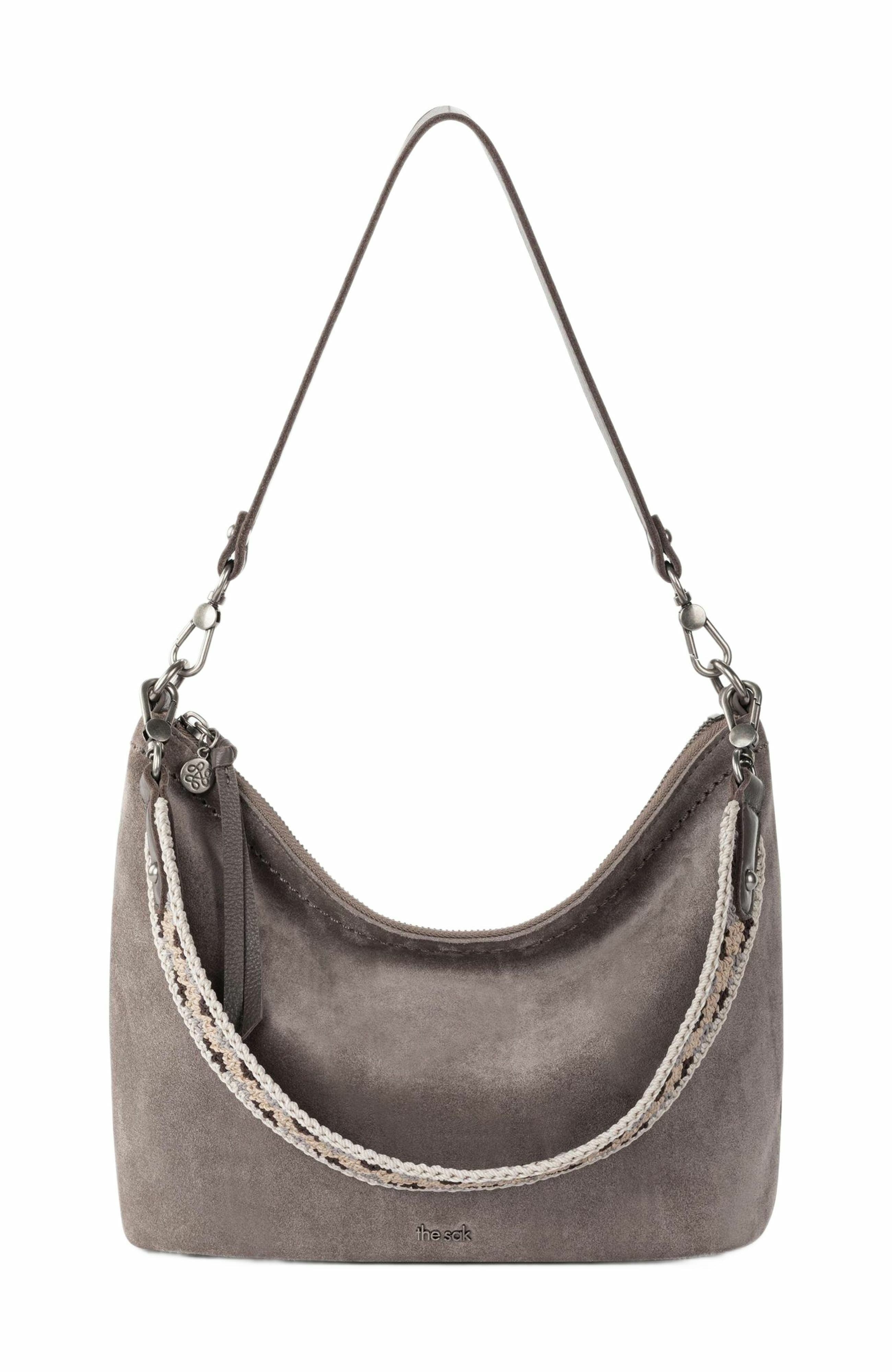 The Sak Jasmine Small Hobo, Alternate, color, Mushroom Suede