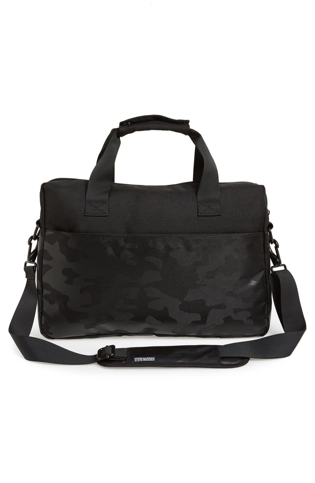 Camo Computer Bag, Alternate, color, BLACK