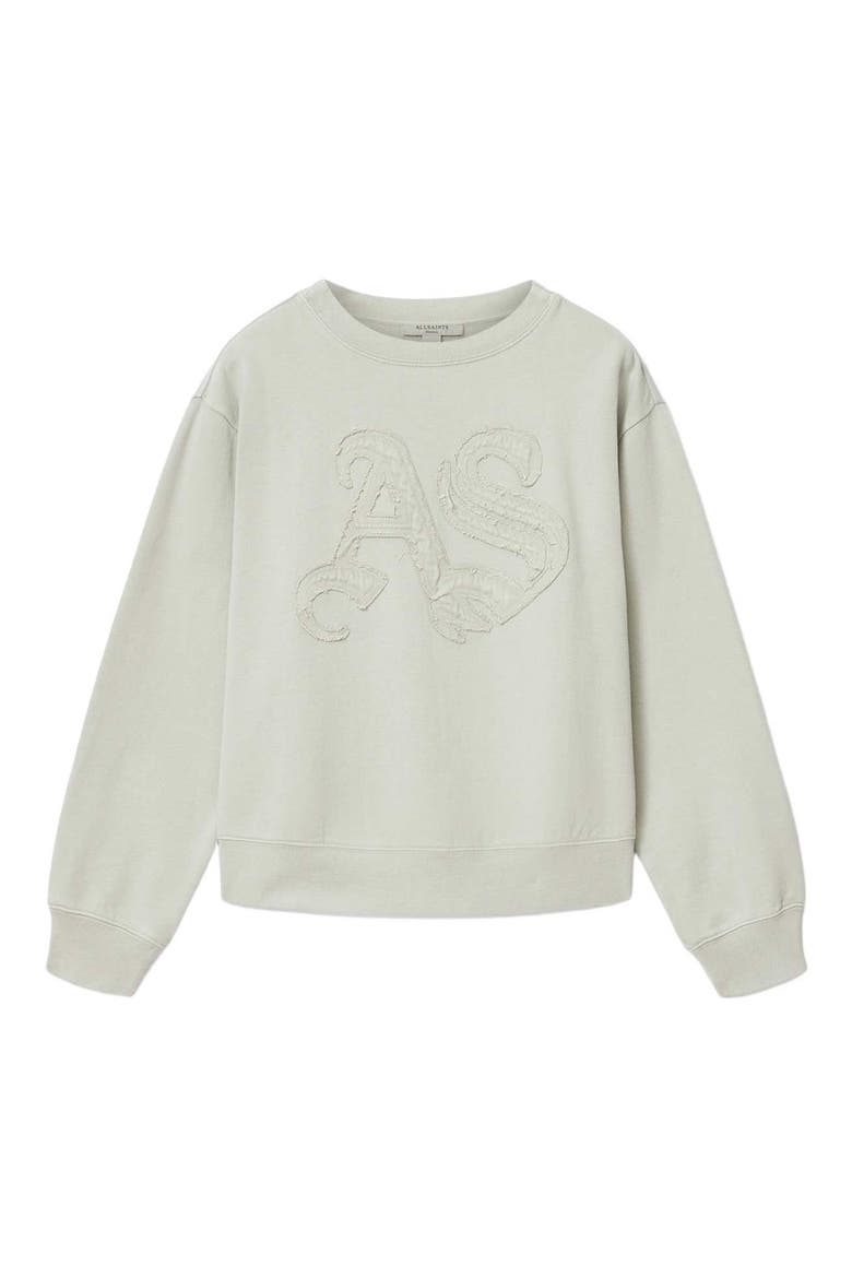 Insignia Pippa Relaxed Fit Cotton Sweatshirt, Alternate, color, SEA GREEN