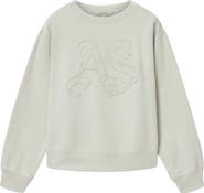 AllSaints Insignia Pippa Relaxed Fit Cotton Sweatshirt