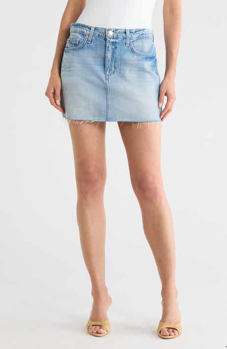 Paris Cotton Denim Miniskirt