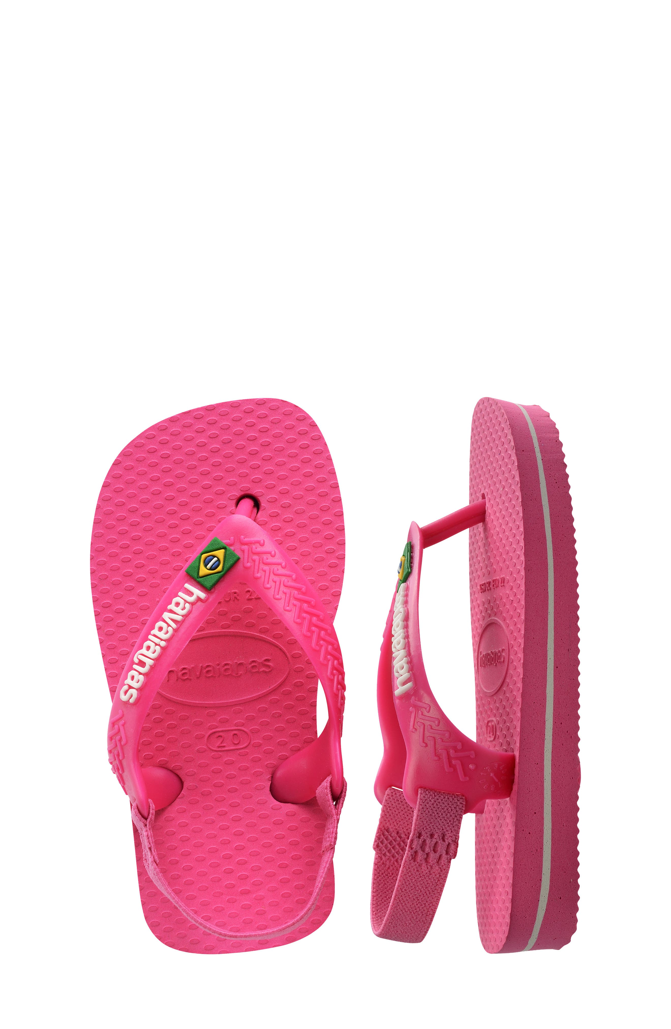 Baby Brazil Flip Flop, Alternate, color, ROSE GUM/ ROSE GUM