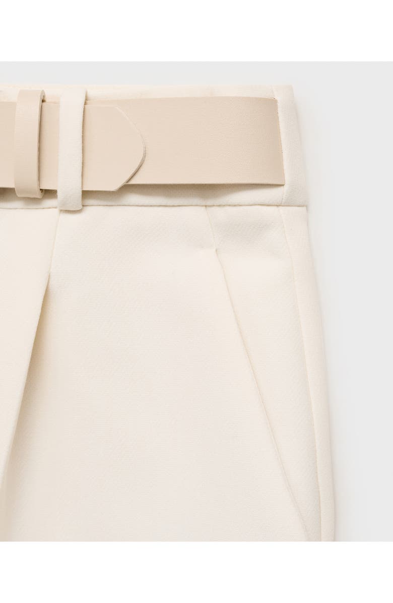 MANGO Cinto Belted Straight Leg Pants, Alternate, color,