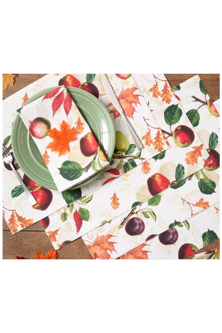 Orchard Botanical Set of 4 Placemats, Alternate, color, ORCHARD BOTANICALS