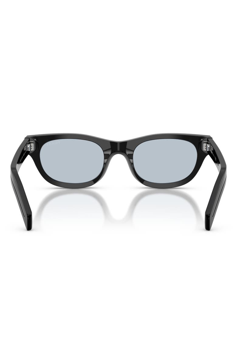 Prada 52mm Cat Eye Sunglasses, Alternate, color, Black / Blue/Grey