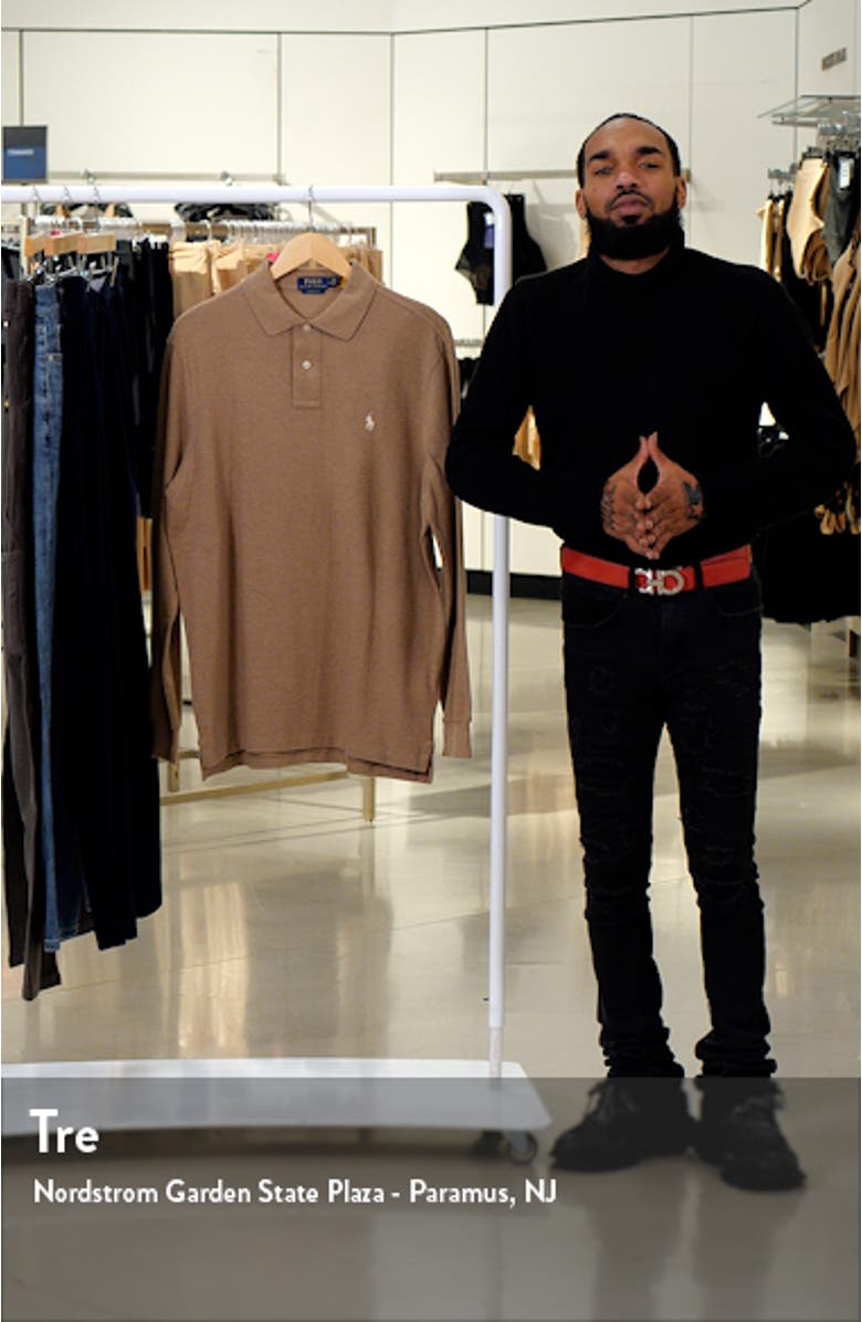 Cotton Piqué Long Sleeve Polo, sales video thumbnail