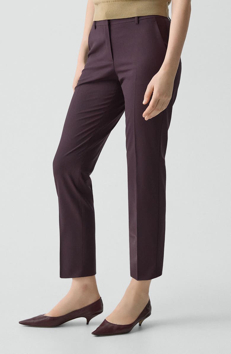 Theory Treeca 2 Crop Suit Pants, Alternate, color, Dark Iris