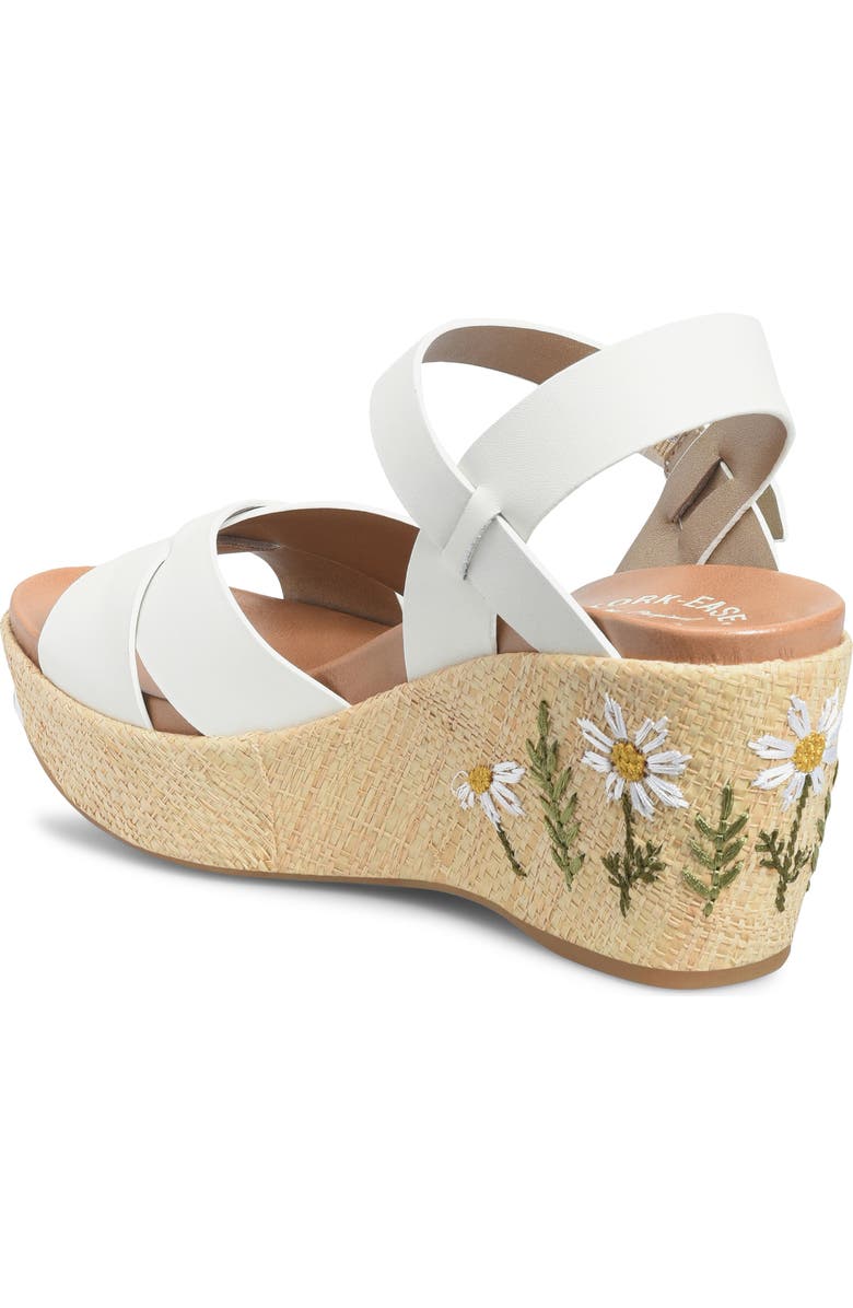 Kork-Ease<sup>®</sup> Ava 2.0 Platform Wedge Sandal, Alternate, color, White/ Cream Raffia Wrap