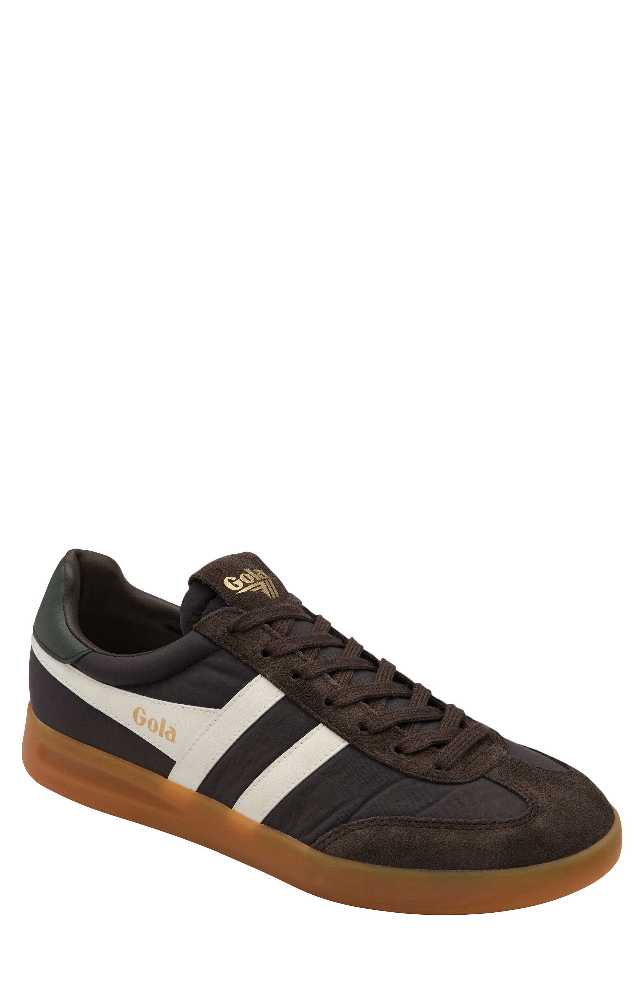 Gola Cyclone Sneaker, Main, color, Mocha/White/Dark Khaki/Gum