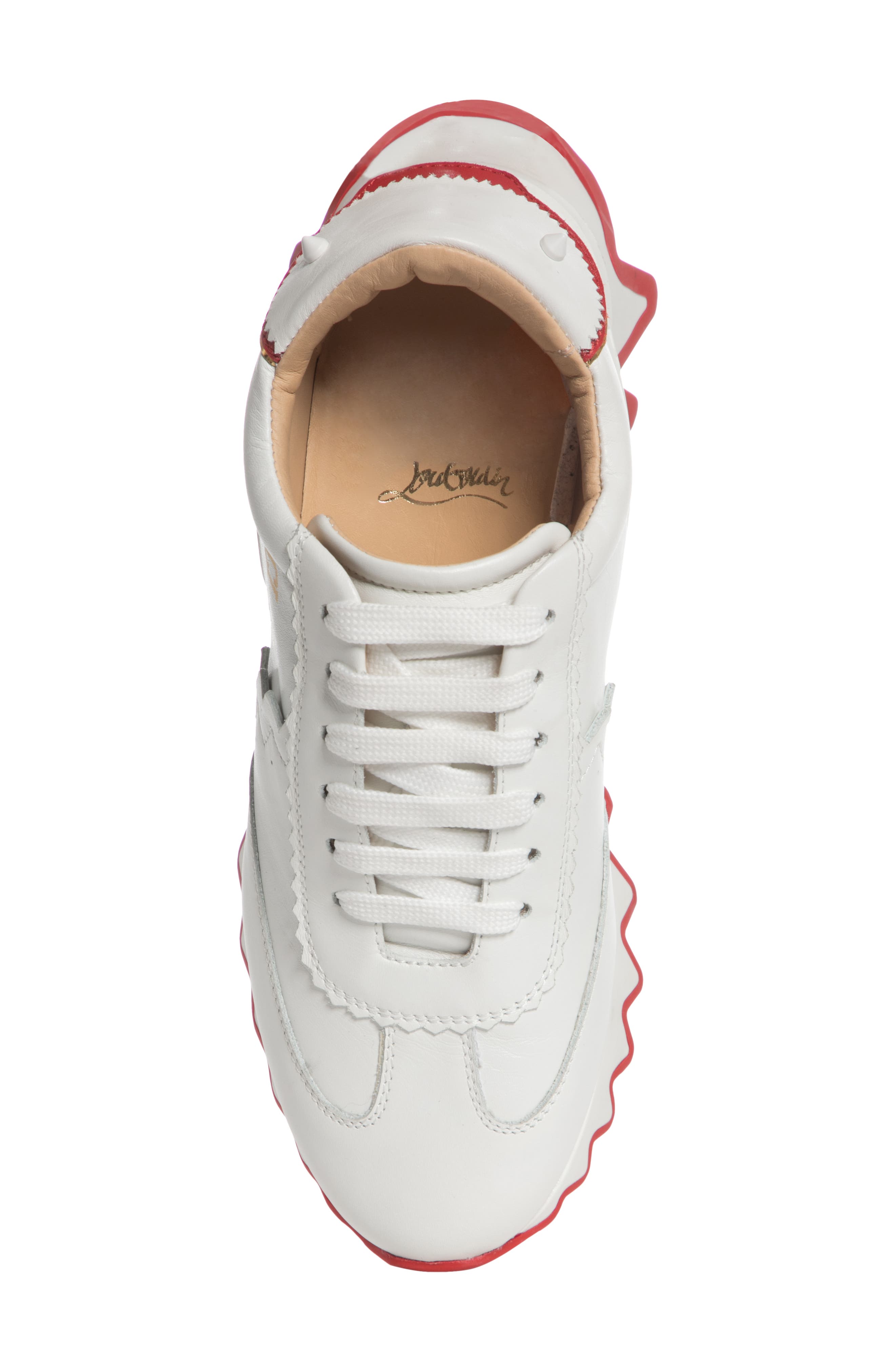 Loubishark Sneaker, Alternate, color, WHITE