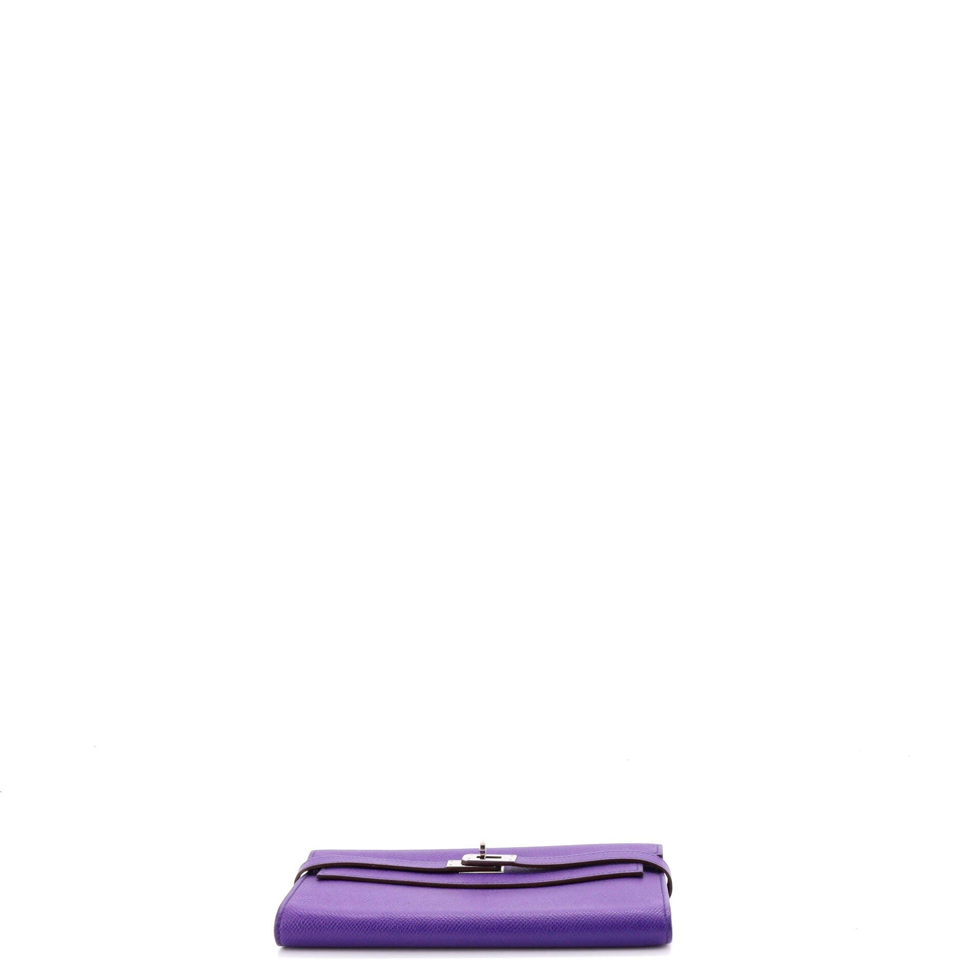 Kelly Wallet Epsom Long, Alternate, color, Crocus