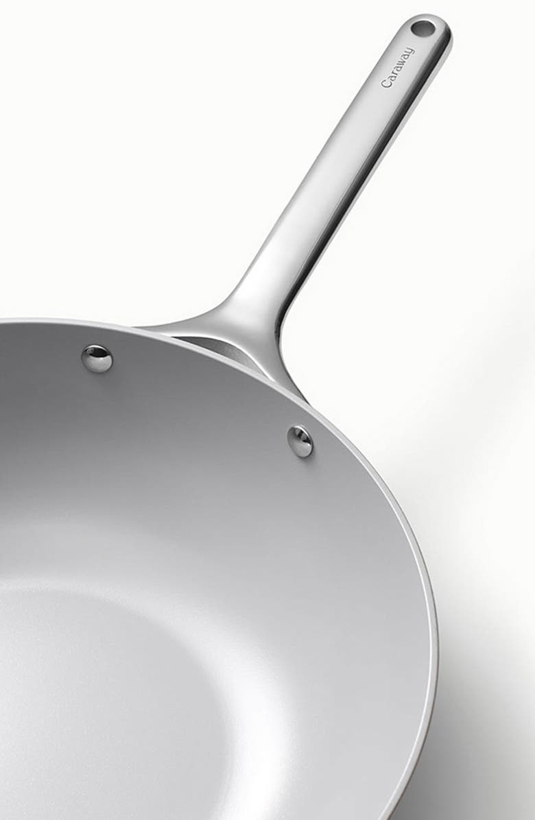 CARAWAY Nonstick Ceramic 12-Inch Stir Fry Pan, Alternate, color, Gray