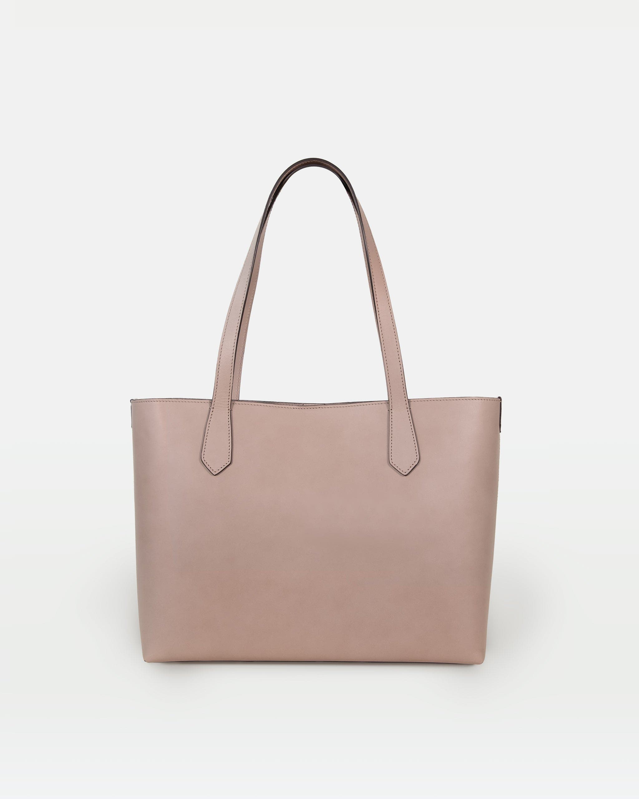 Modher Elba Structured Tote In Vegetable-Tanned Leather, Alternate, color, Grey