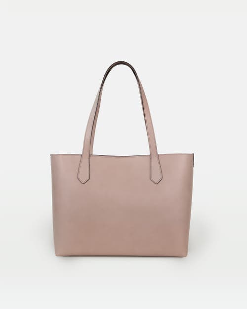 Modher Elba Structured Tote In Vegetable-tanned Leather In Gray