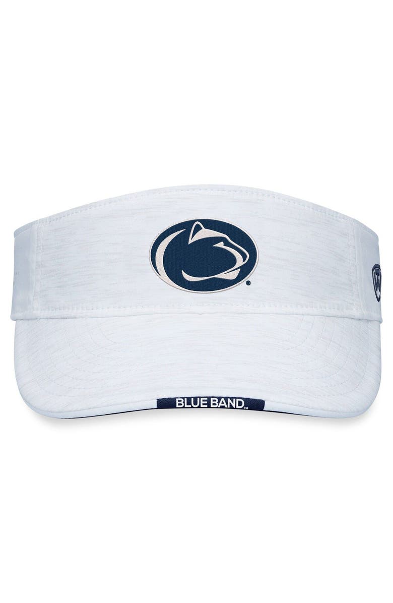 TOP OF THE WORLD Men's Top of the World White Penn State Nittany Lions Flare Adjustable Visor, Alternate, color, 