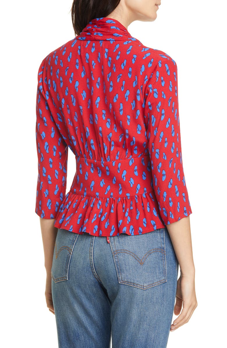 ba&sh Oana V-Neck Top, Alternate, color, 