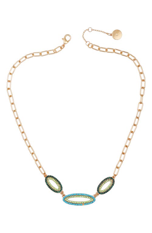 Vince Camuto Pavé Necklace In Gold Tone