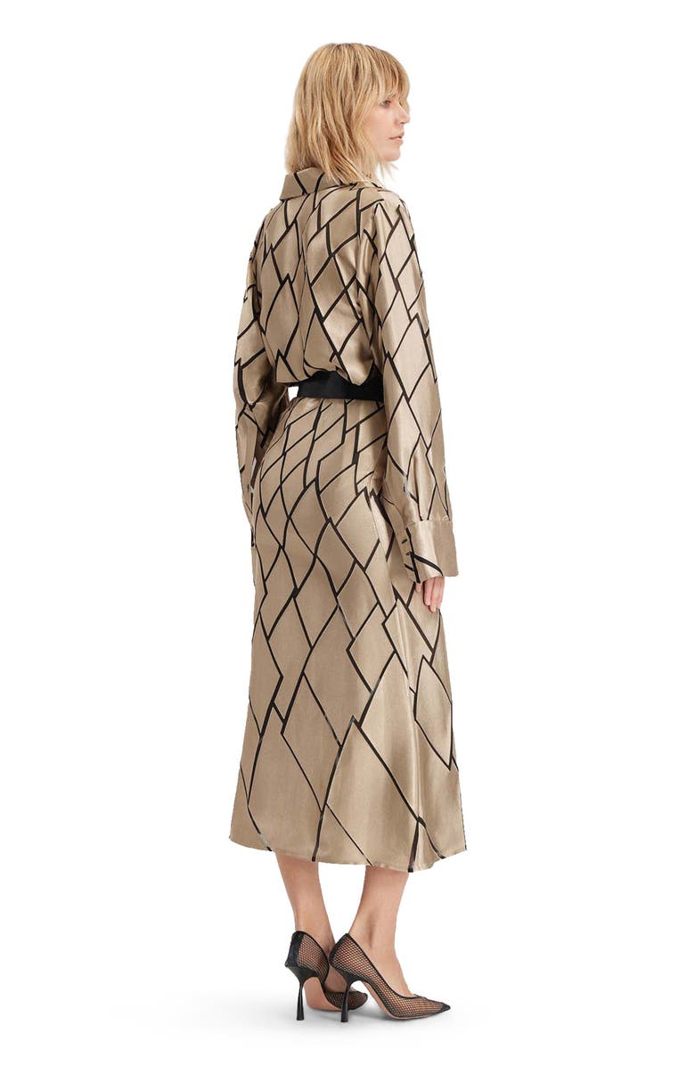 THEO The Label Theia Retro Burnout Boyfriend Shirt, Alternate, color, Sand