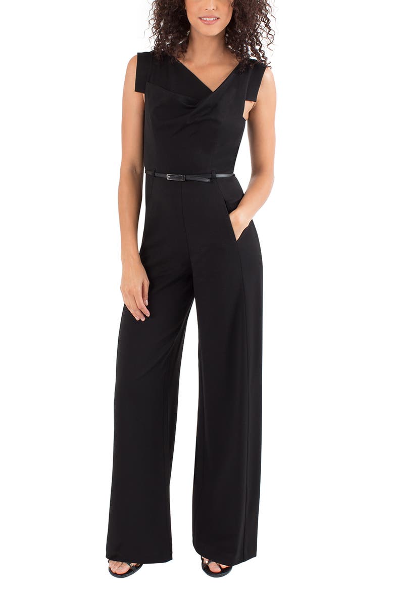 Wide Leg Jumpsuit, Alternate, color, BLACK