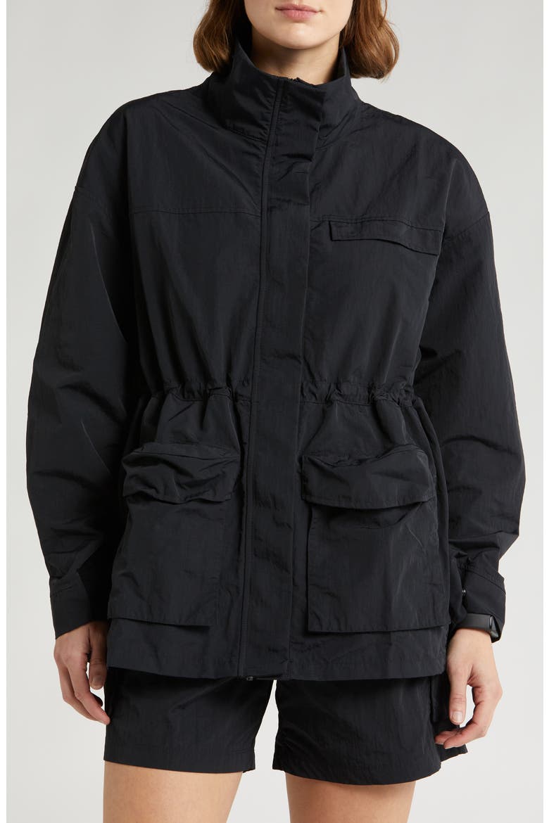 Free Form Cargo Jacket, Alternate, color, BLACK