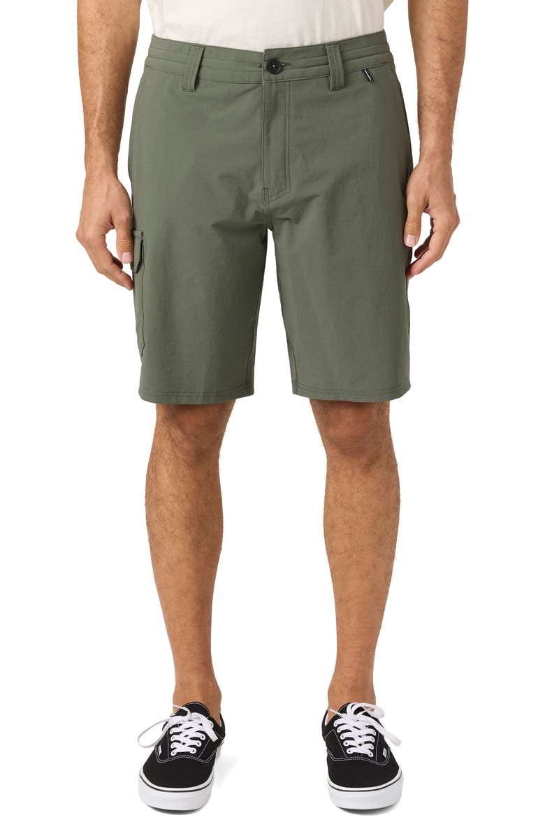 O'Neill TRVLR Hybrid Cargo Shorts, Main, color, Dark Olive