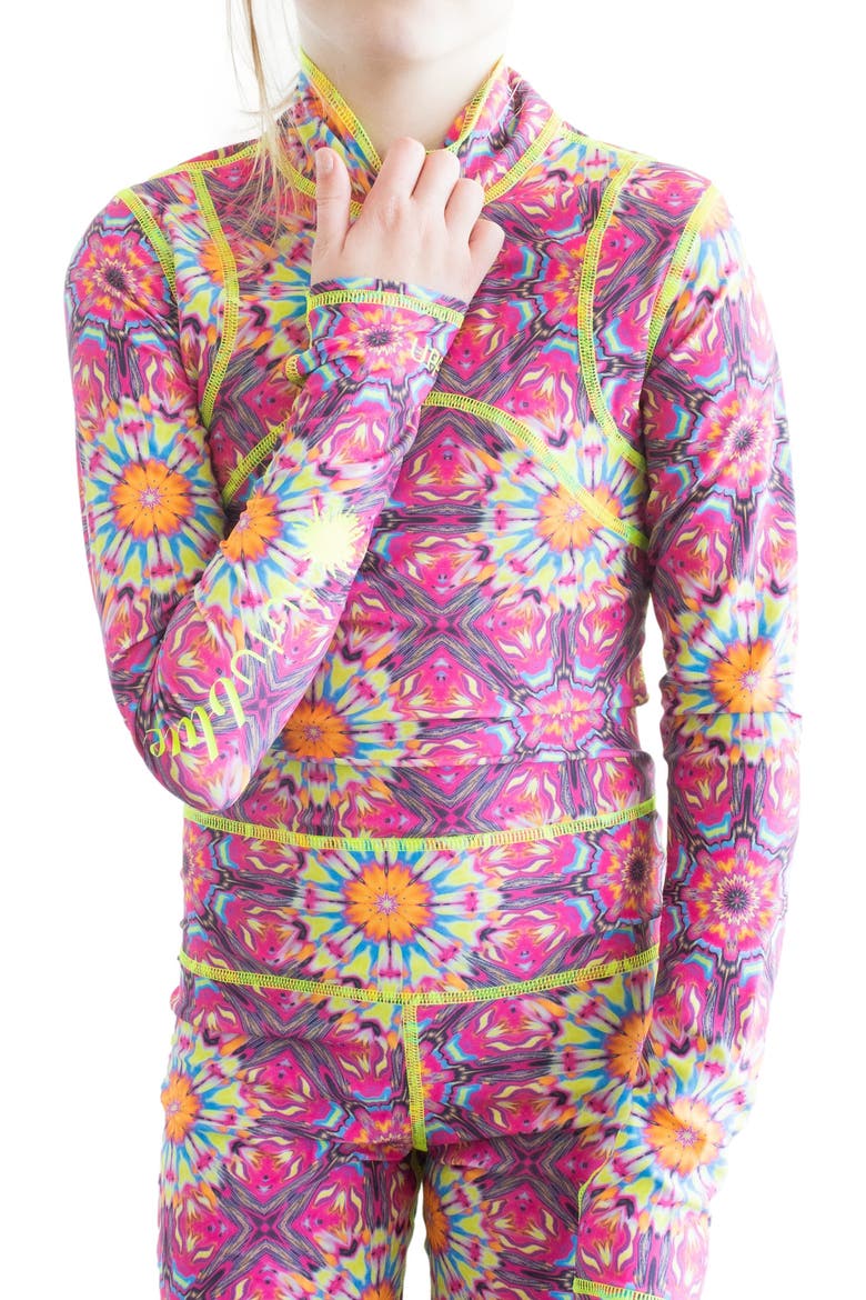 Girls' Full-Body One-Piece Swimsuit - UPF 50+, Alternate, color, Vibrant Magenta Pink
